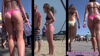 Rosa Bikini Gran culo Prieto Coño Playa Nena Voyeur Spycam